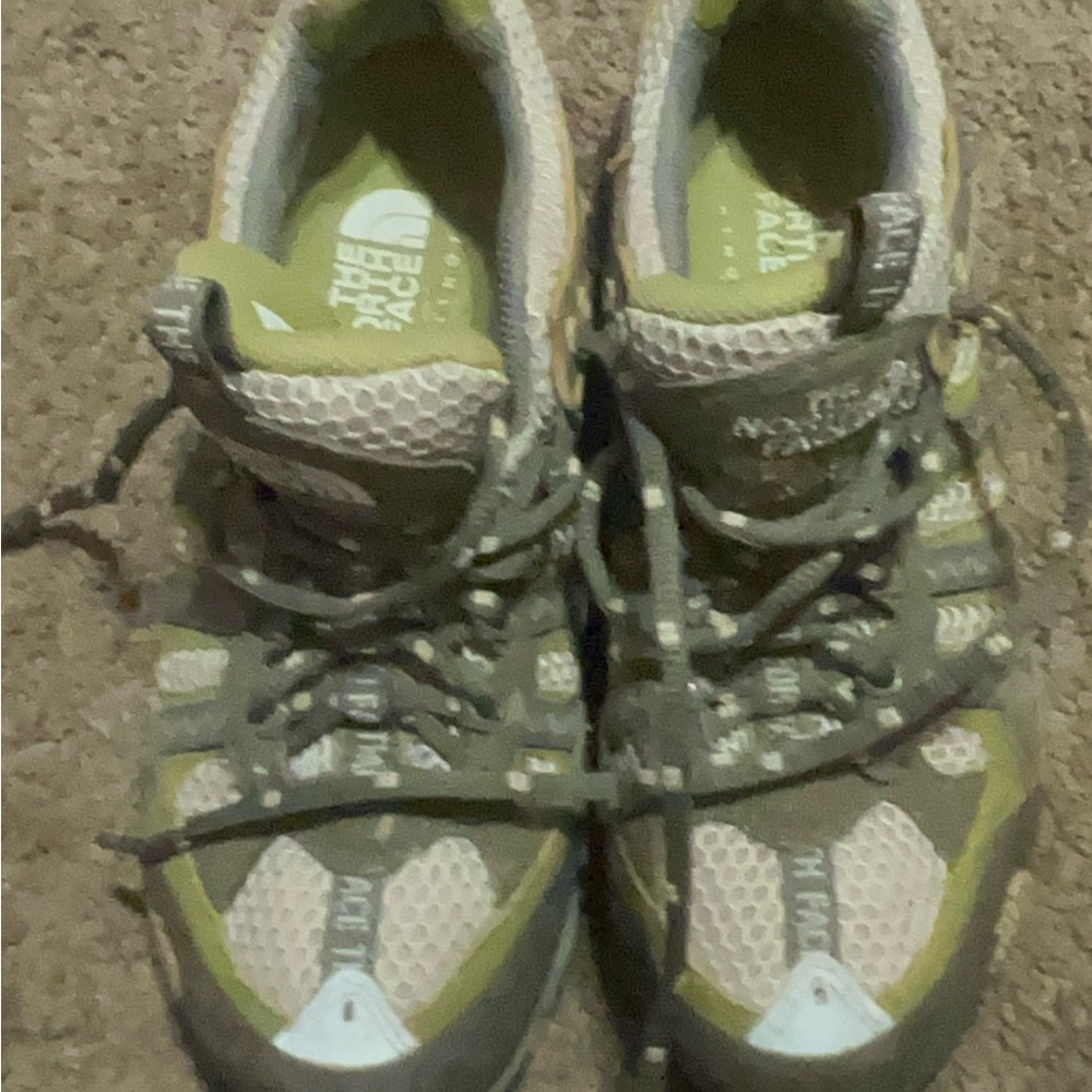 The North Face Women's Olive and Gray Athletic Shoes